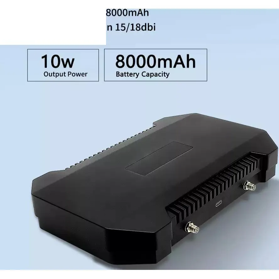 2.4G 5.8G 10W 8000mAh Drone Signal Booster For RC-2 best 2.4G 5.8G 10W 8000mAh Drone Signal Booster For RC-2 best