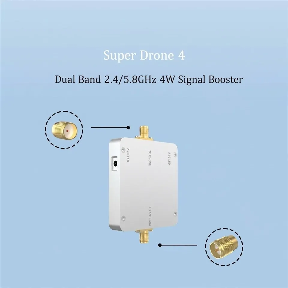 ACASOM 2.4G 5.8G Dual-Band Signal Amplifier Single-In Single-Out 2.4G/5.8G Drone Signal Booster best